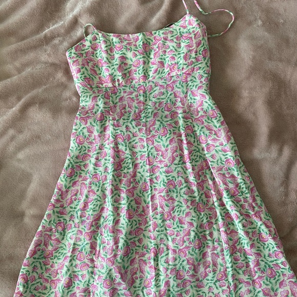 Floral Satin Zara Dress - Picture 2 of 4